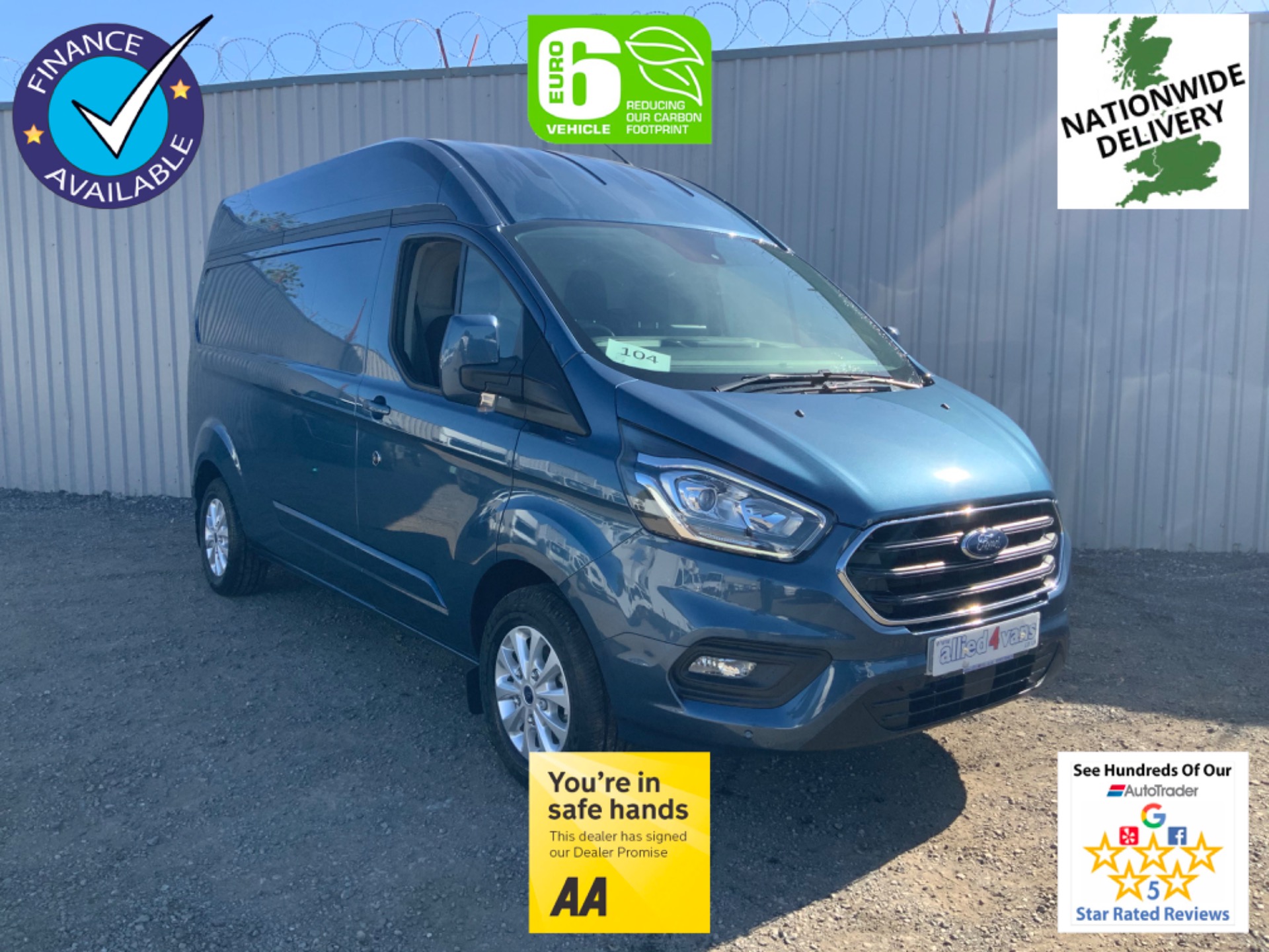 used ford transit custom double cab for sale