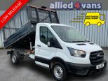 FORD TRANSIT 350 2.0 130 BHP SINGLE CAB CAGE TIPPER ** LOW MILEAGE **  - 3133 - 1