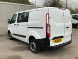 FORD TRANSIT CUSTOM 2.0 130 BHP 300 L1H1 SWB LEADER DOUBLE CAB 6 SEATER  ** EURO 6 ** LOW MILEAGE  - 3137 - 6