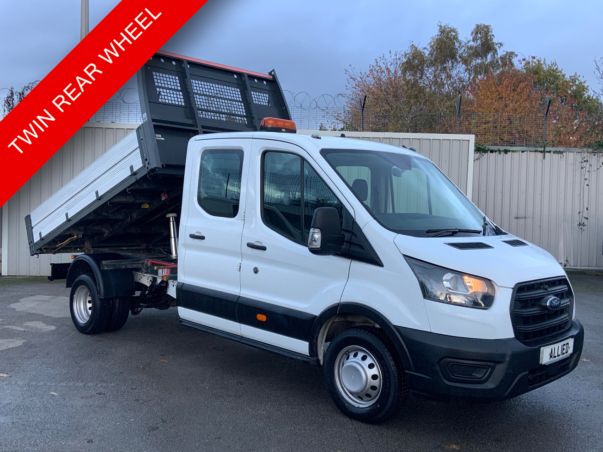 Used FORD TRANSIT 350 2.0 130 BHP DOUBLE CAB TIPPER *TWIN REAR WHEEL* *RWD* for Sale