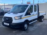 FORD TRANSIT 350 LEADER 130 BHP DOUBLE CAB ONE STOP ALLOY TIPPER ** TWIN REAR WHEELS  - 3176 - 3