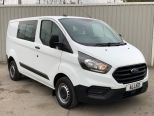 FORD TRANSIT CUSTOM 2.0 130 BHP 300 L1H1 SWB LEADER DOUBLE CAB 6 SEATER  ** EURO 6 ** LOW MILEAGE  - 3137 - 10