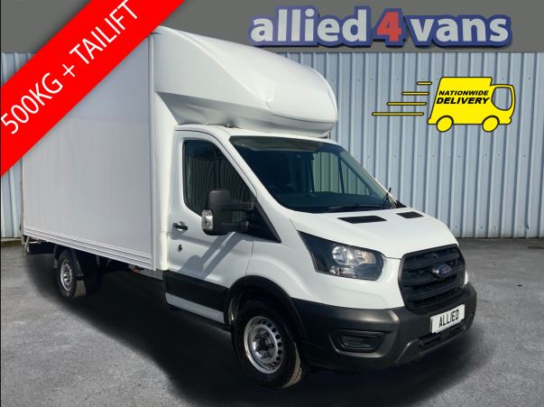 Used FORD TRANSIT 350 LEADER 2.0 130PS ECOBLUE 4.1M AERO LUTON WITH 500KG LIFT AND ROLLER SHUTTER ** AIR CON ** ELCTRIC HEATED LONG ARM MIRRORS ** HEATED SCREEN ** for Sale