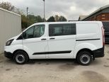 FORD TRANSIT CUSTOM 2.0 130 BHP 300 L1H1 SWB LEADER DOUBLE CAB 6 SEATER  ** EURO 6 ** LOW MILEAGE  - 3137 - 5