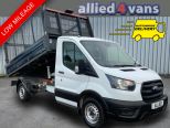 FORD TRANSIT 350 2.0 130 BHP SINGLE CAB CAGE TIPPER ** LOW MILEAGE **  - 3133 - 1