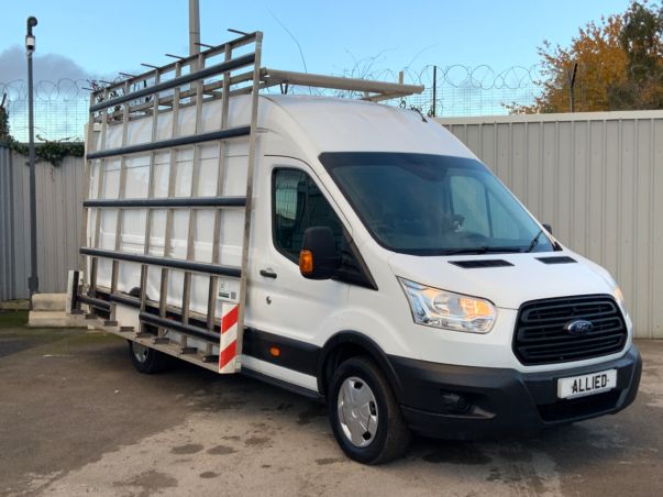 Used FORD TRANSIT 350 2.2 125 BHP L4H3 4 METRE JUMBO ** GLASS RACK ** for Sale