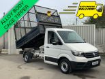 VOLKSWAGEN CRAFTER CR35 2.0 TDI 140 BHP SINGLE CAB STARTLINE CAGE TIPPER **EURO 6 ** - 3123 - 1