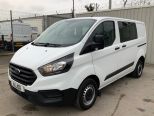 FORD TRANSIT CUSTOM 2.0 130 BHP 300 L1H1 SWB LEADER DOUBLE CAB 6 SEATER  ** EURO 6 ** LOW MILEAGE  - 3137 - 3
